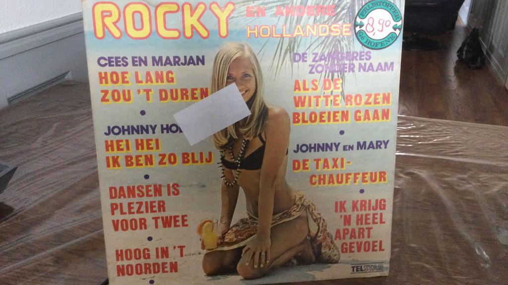 Rocky Hollandse hits Telstar lp, Cd's en Dvd's, Vinyl | Nederlandstalig, Ophalen of Verzenden, Gebruikt, Overige formaten, Levenslied of Smartlap