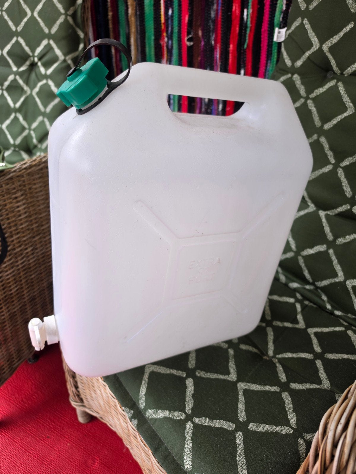 20 Liter watertank met schenk kraan, Ophalen, Gebruikt
