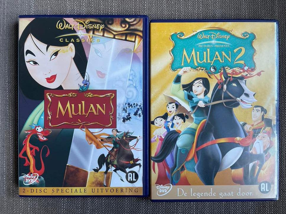 Mulan 1 & 2 dvd - Disney Classics, Tekenfilm, Boxset, Ophalen of Verzenden, Zo goed als nieuw