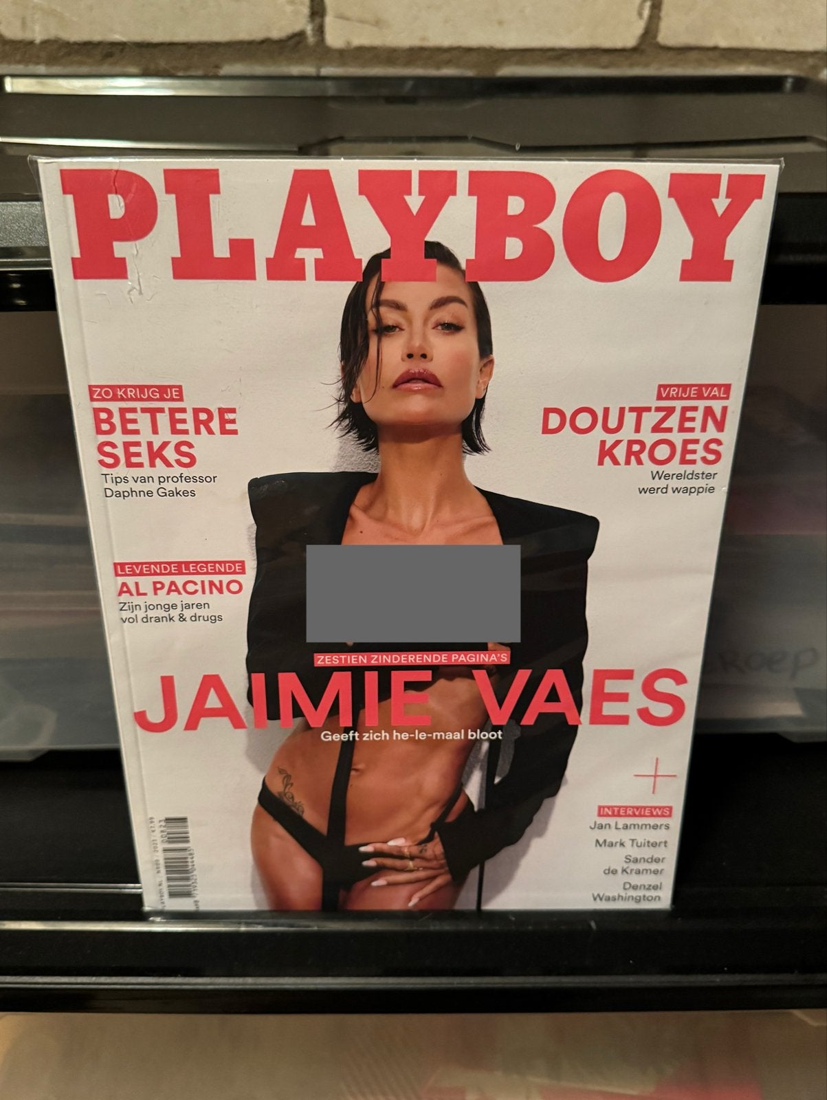 Playboy Magazine met Jamie Vaes (ex Lil Kleine), Ophalen of Verzenden, Nieuw, Overige typen