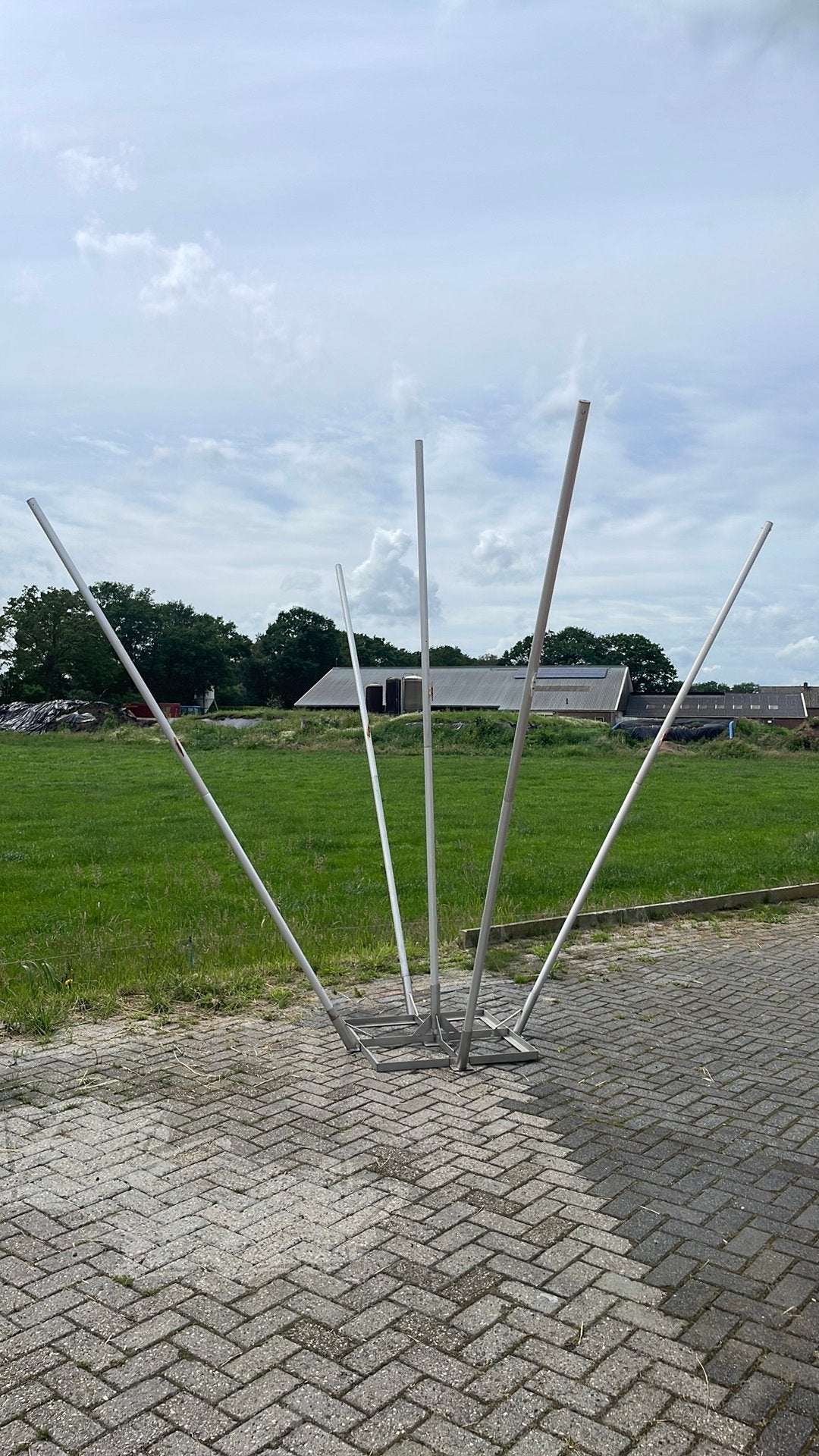 Vlaggen mast krans, Ophalen, Zo goed als nieuw