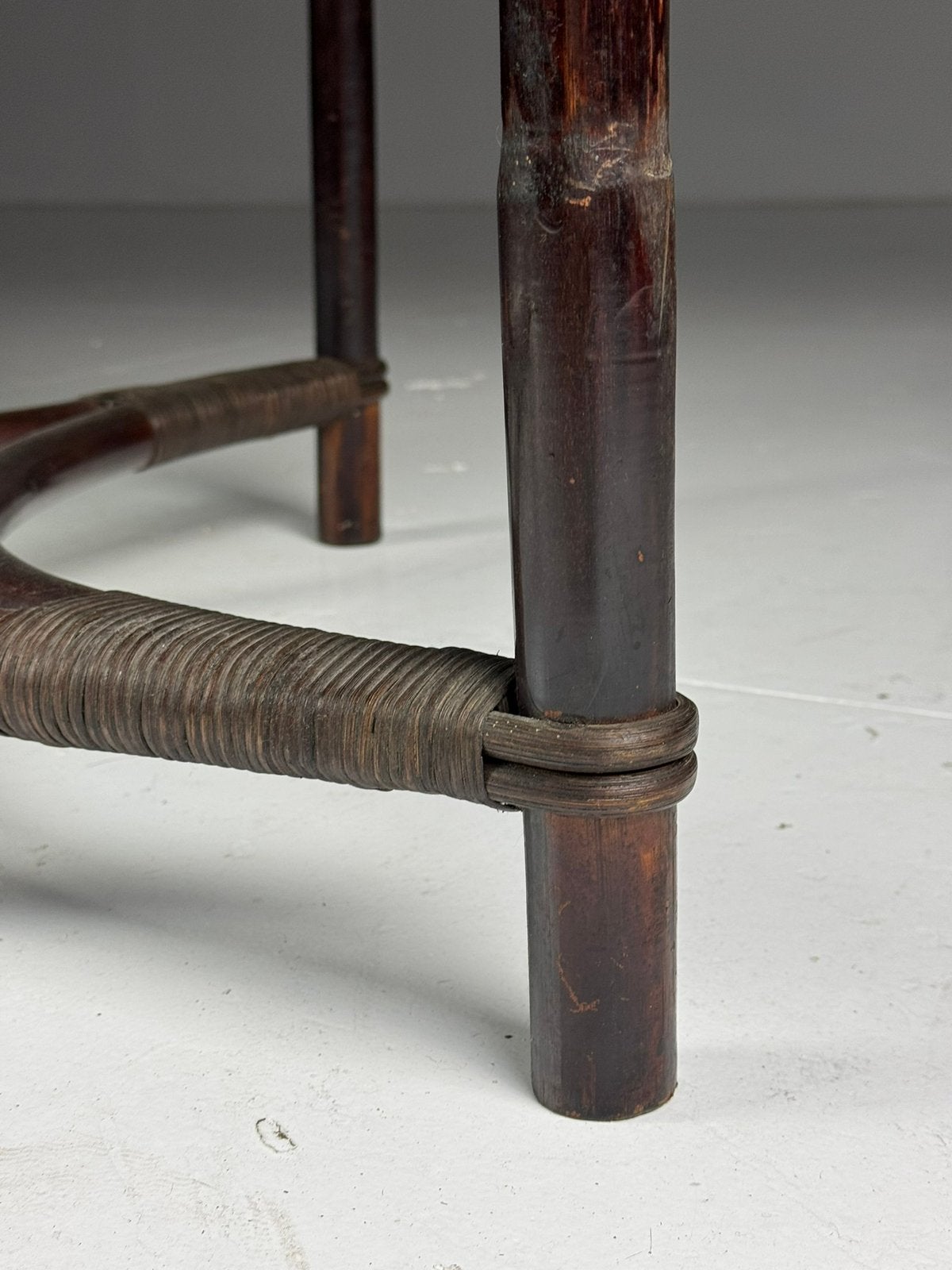 Rotan salontafel vintage, Ophalen of Verzenden, Zo goed als nieuw, Rechthoekig, 50 tot 100 cm
