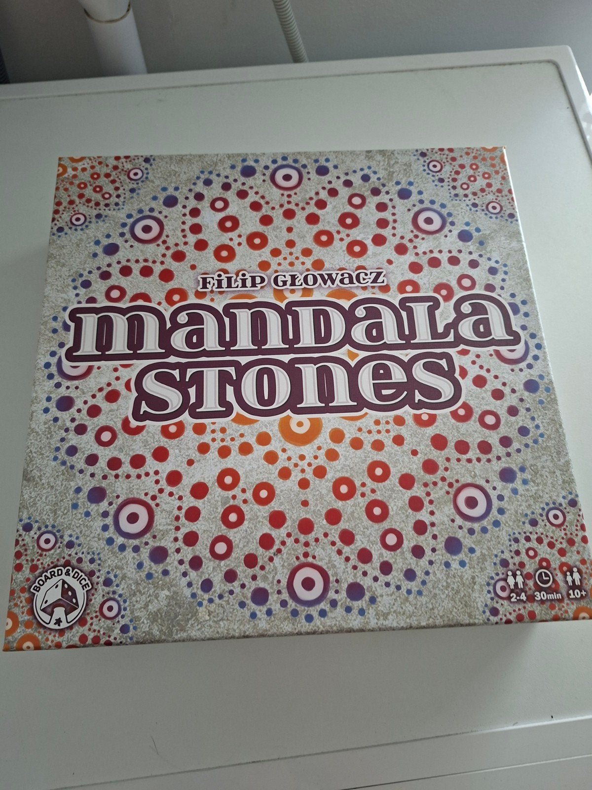 Mandala Stones Bordspel - Strategisch en kleurrijk, Een of twee spelers, Ophalen of Verzenden, Zo goed als nieuw, Board & Dice