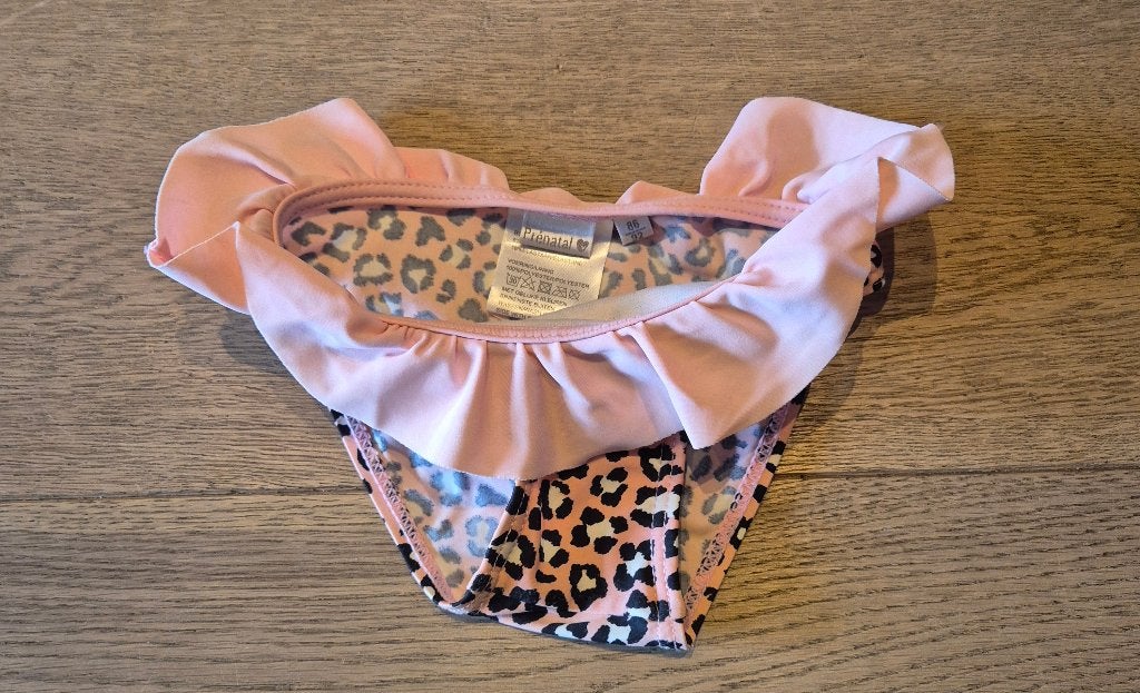 Zwembroekje Panter Luipaard Roze 86/92, Badpak, Nieuw, Prenatal, Maat 92