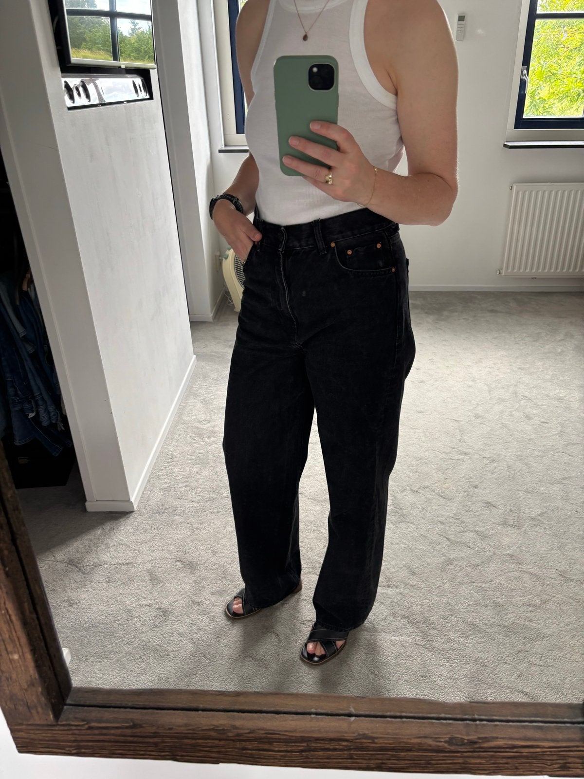 LTB zwarte wide leg high rise jeans, Ophalen of Verzenden, Gedragen, Zwart, W28 - W29 (confectie 36)