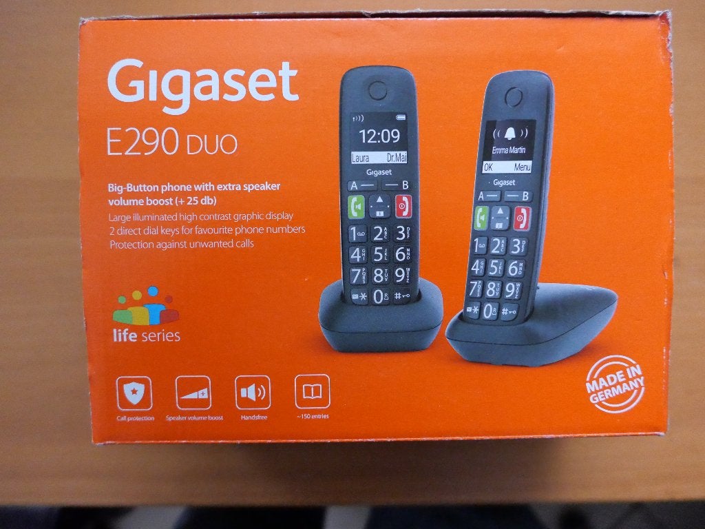 Siemens Gigaset E 290 duo telefoons, Ophalen, Zo goed als nieuw, 2 handsets