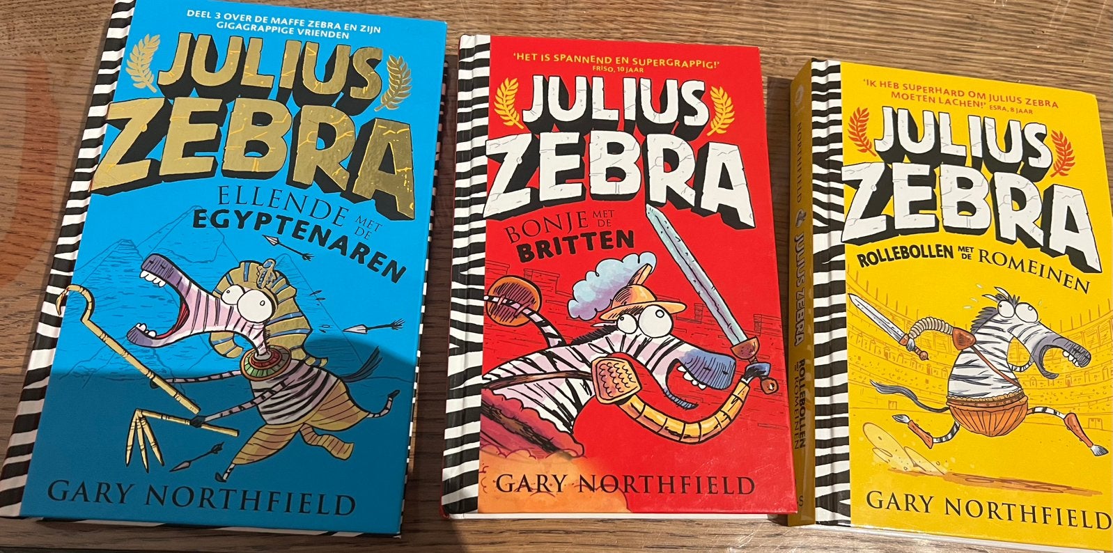 Julius Zebra boeken - 3 stuks - pakket, Verzenden, Zo goed als nieuw, Fictie algemeen