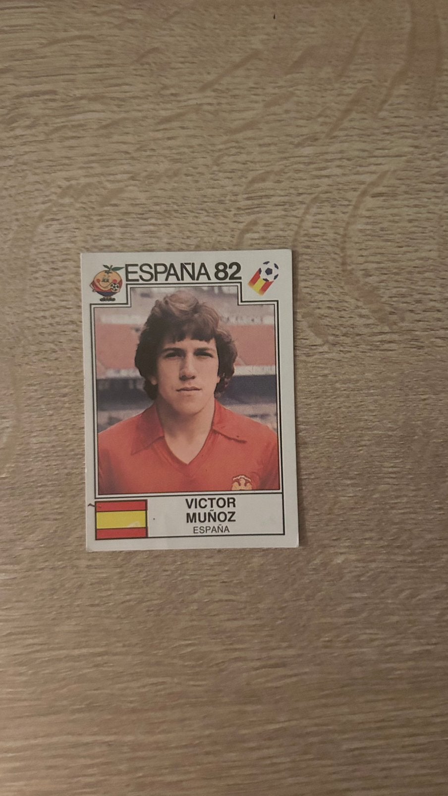 Panini Espana 82 plaatje Victor Munoz WK 82, Hobby en Vrije tijd, Verzenden, Zo goed als nieuw, Sticker
