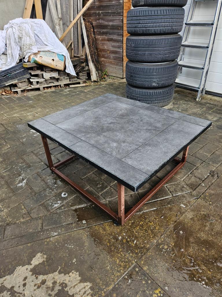 Leuke tuin salontafel keramische tegels, Huis en Inrichting, Tafels | Salontafels, 100 tot 150 cm, Minder dan 50 cm, Rechthoekig