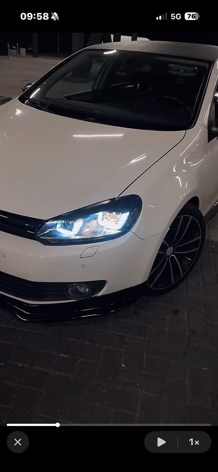 golf 7 lookalike led koplamp voor golf 6 2011 (ALLEEN LINKS), Ophalen of Verzenden, Gebruikt, Volkswagen