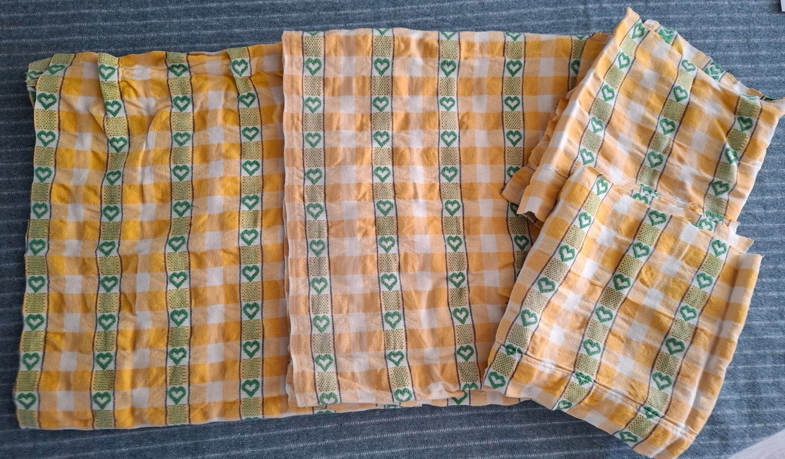 Vintage stof, Ophalen of Verzenden, Gebruikt, Overige kleuren, Katoen