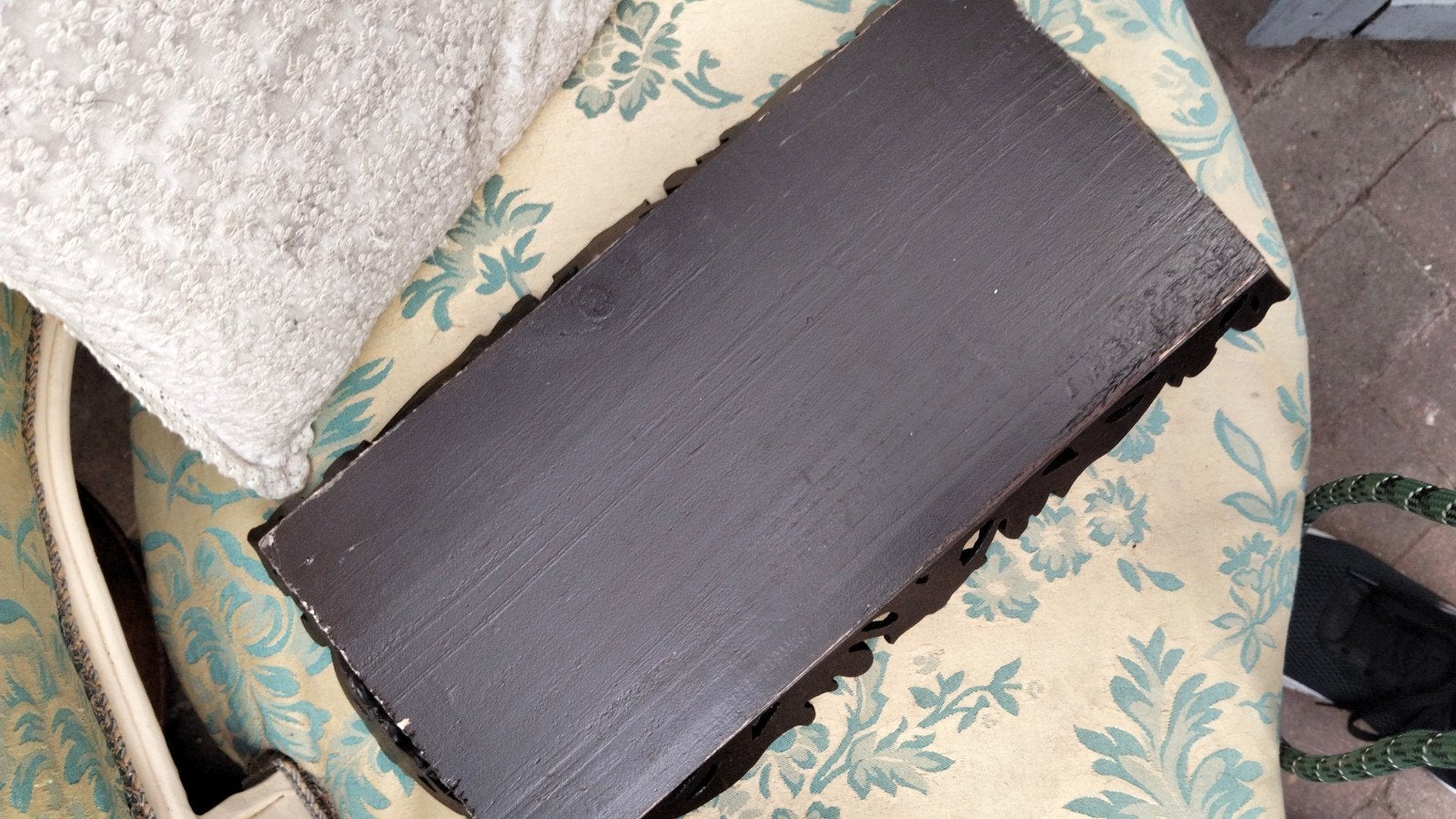 Brocante dienblad leuke details, Huis en Inrichting, Gebruikt, ., Ophalen of Verzenden, .