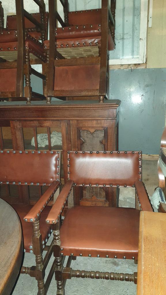 6 Engelse eetkamer stoelen, Ophalen of Verzenden