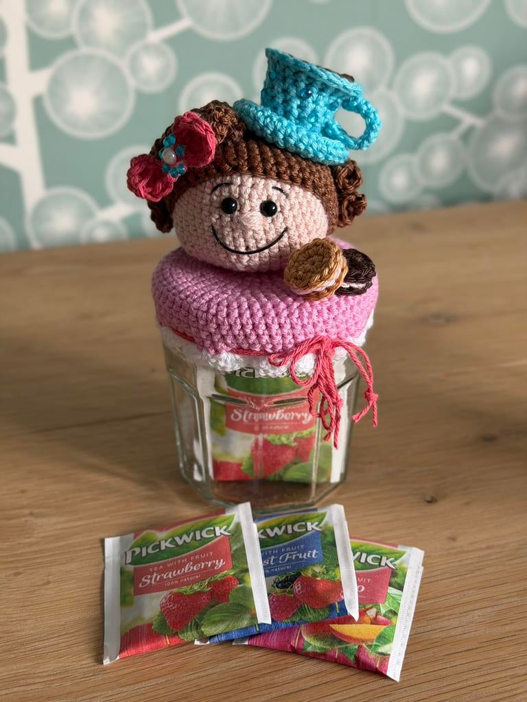 Snoeppot diverse thema gevuld met snoepjes, Ophalen of Verzenden, Nieuw, Versiering