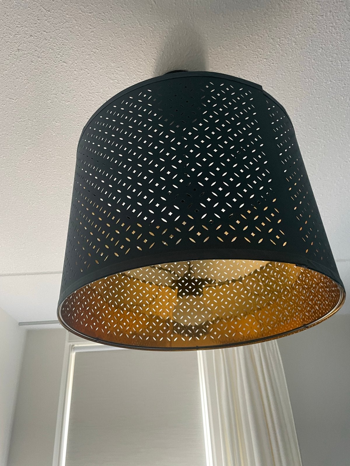 IKEA Hanglamp blauw - Zo goed als nieuw, Ophalen of Verzenden, Zo goed als nieuw, Overige materialen, E27 (groot)