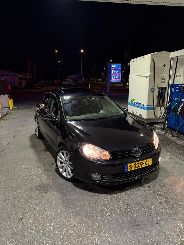 Volkswagen Golf 6 1.4 TSI 118KW 5D 2009 zwart, Auto's, 4 cilinders, 610 kg, Zwart, Grijs