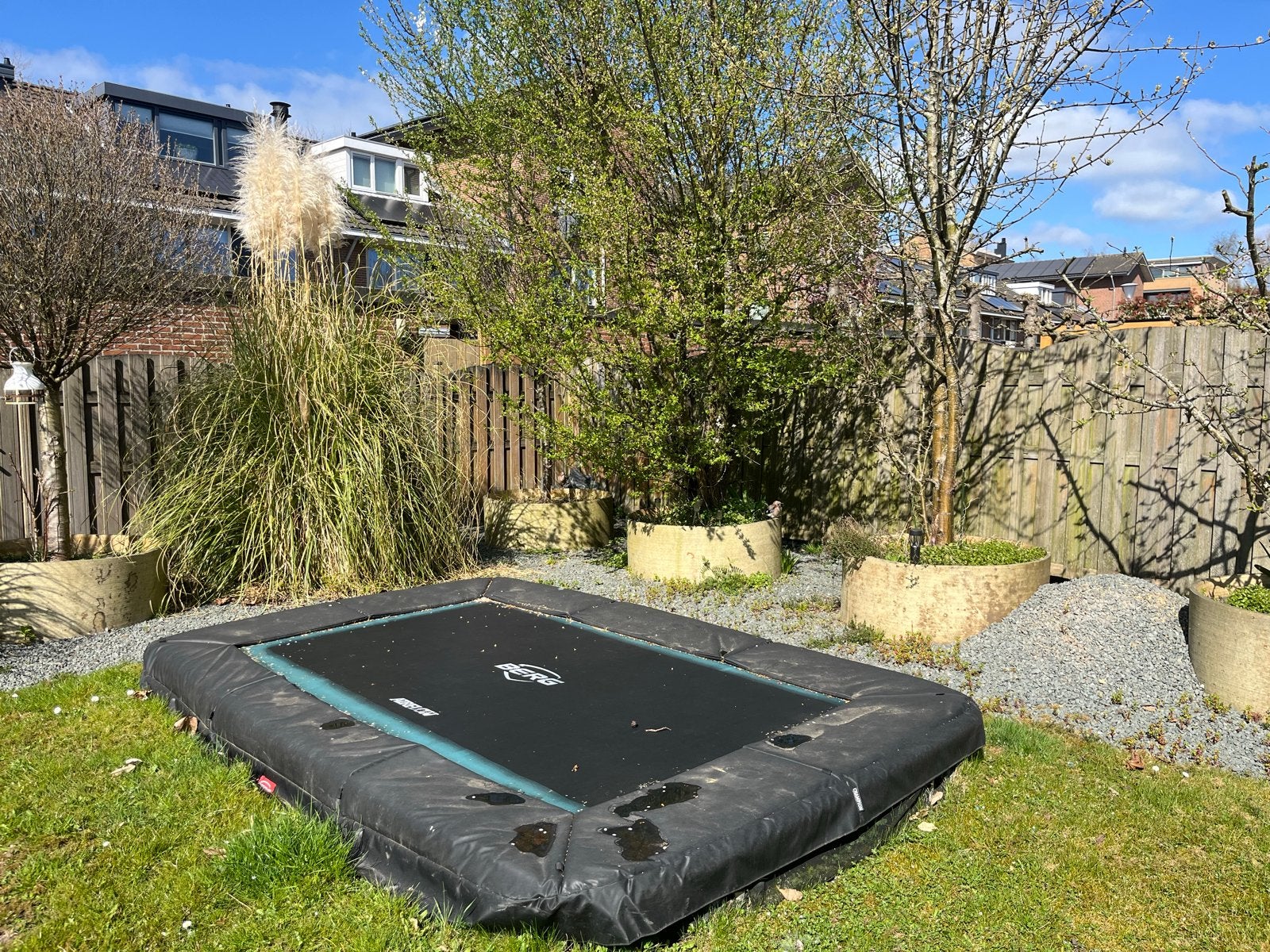 Inbouw trampoline BERG Favorit 330, Kinderen en Baby's, Ophalen, Gebruikt