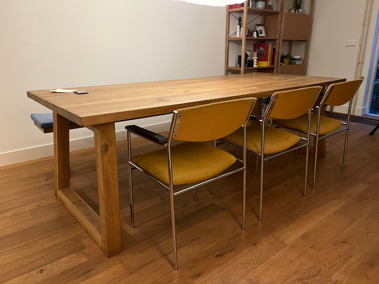 4 vintage eetkamerstoelen, Huis en Inrichting, Ophalen, Gebruikt, Overige kleuren, Vier