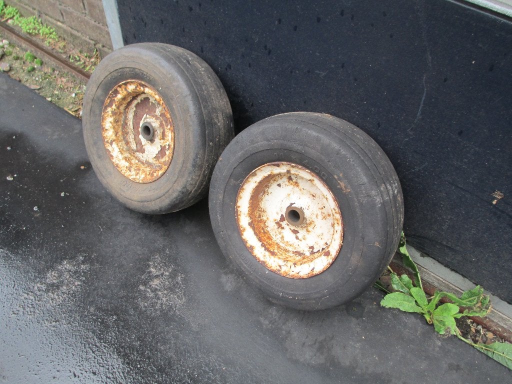 Voorwielen massieve banden 11x4.00 MTD Ventzki Columbia, Ophalen of Verzenden, Gebruikt, 50 cm of meer