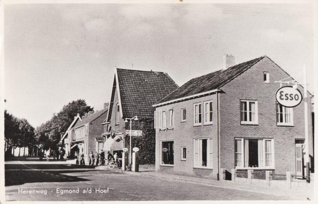 egmond a d hoef  herenweg  1955  esso pomp winkels, Ophalen of Verzenden, Voor 1920, Noord-Brabant