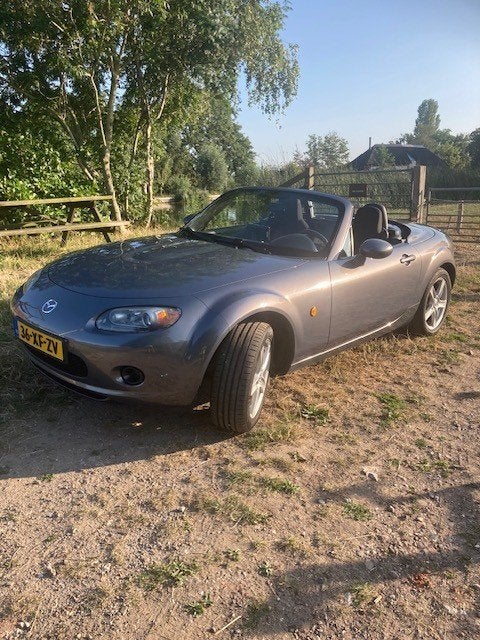 Mazda MX-5 1.8 Touring 2007 Grijs, met elektrisch dak, Auto's, Mazda, Particulier, MX-5, ABS, Airbags, Airconditioning, Centrale vergrendeling