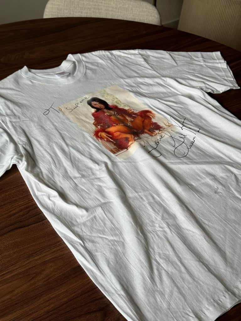 Supreme Queen B T-shirt - Maat XL, Ophalen of Verzenden, Zo goed als nieuw, Maat 56/58 (XL), Wit