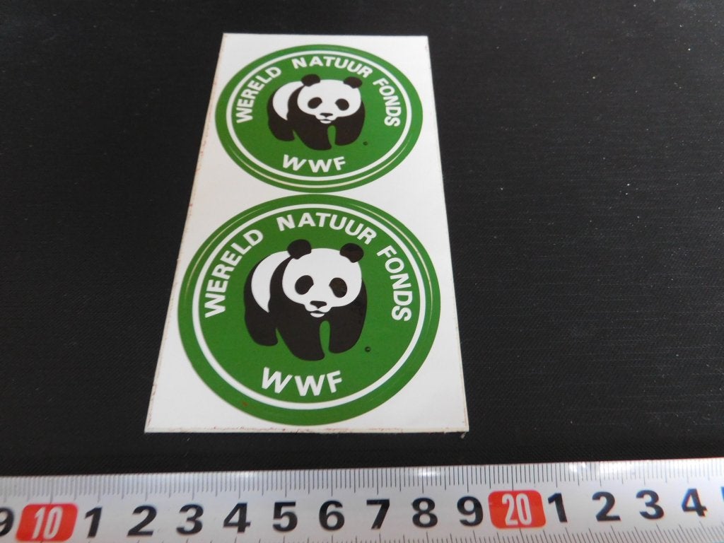 sticker set WWF wereld Natuur Fonds  Panda, Verzamelen, Ophalen, Zo goed als nieuw