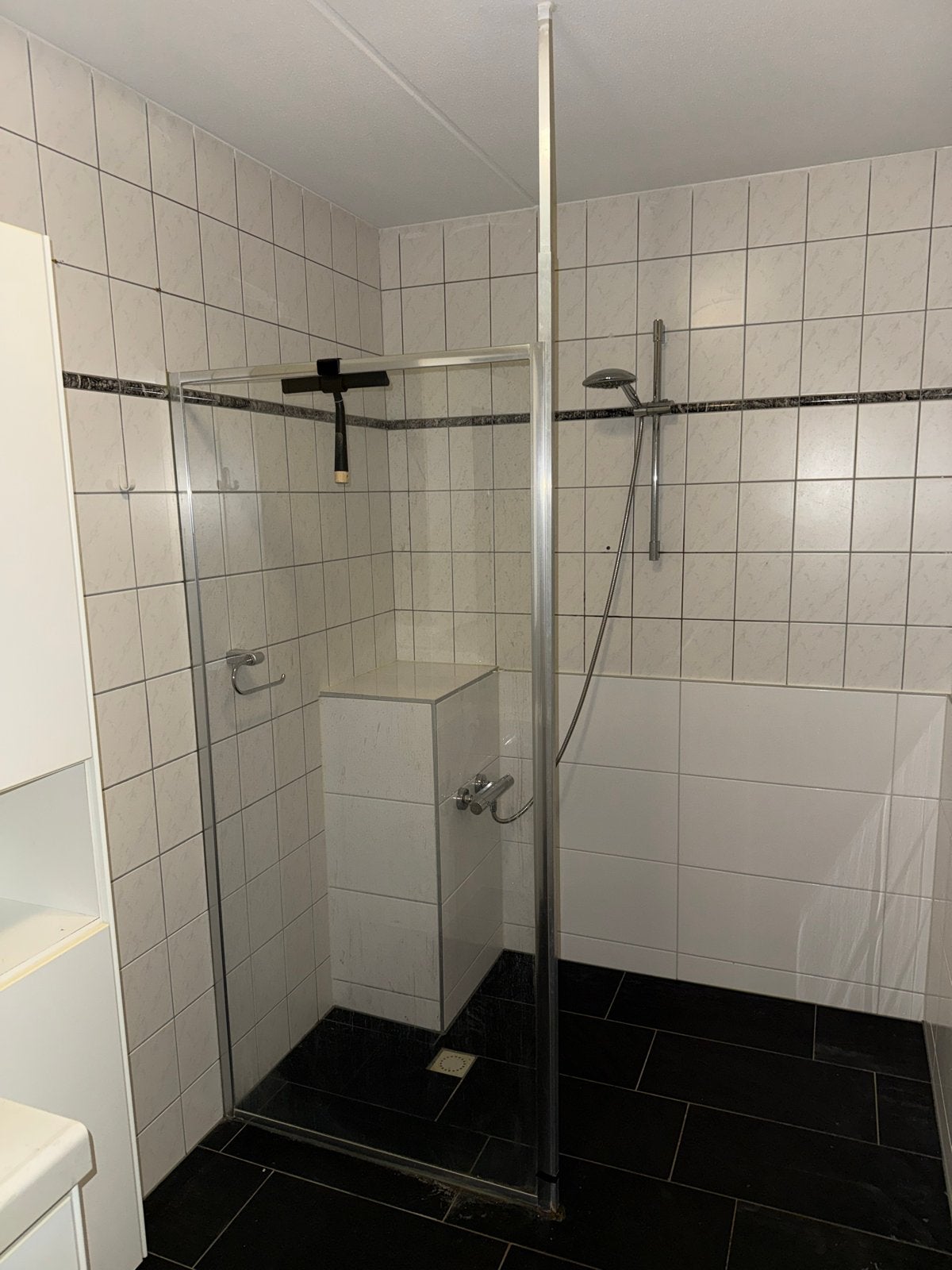 Douchewand glas 90x185 cm, Ophalen, Gebruikt, Glas, Douche