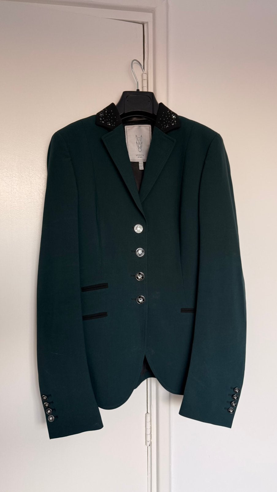Juul C Wedstrijdjasje Emerald, maat 36/38, Dieren en Toebehoren, Ophalen of Verzenden, Zo goed als nieuw, Dressuur, Bovenkleding