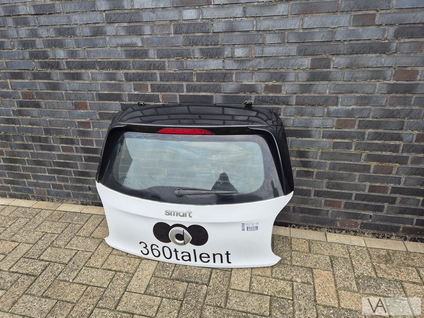 Smart Forfour 2013 - 2020 achterklep kofferklep wit en zwart, Gebruikt, -, Ophalen of Verzenden, Achter