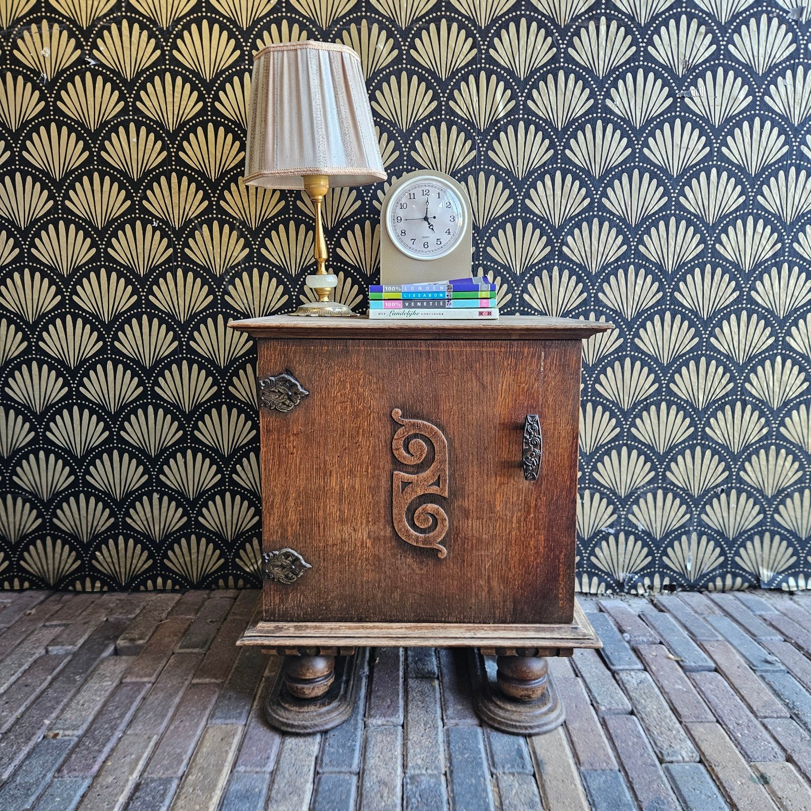 leuk vintage nachtkastje kies je kleur...., Ophalen, Zo goed als nieuw, Minder dan 45 cm, Minder dan 55 cm