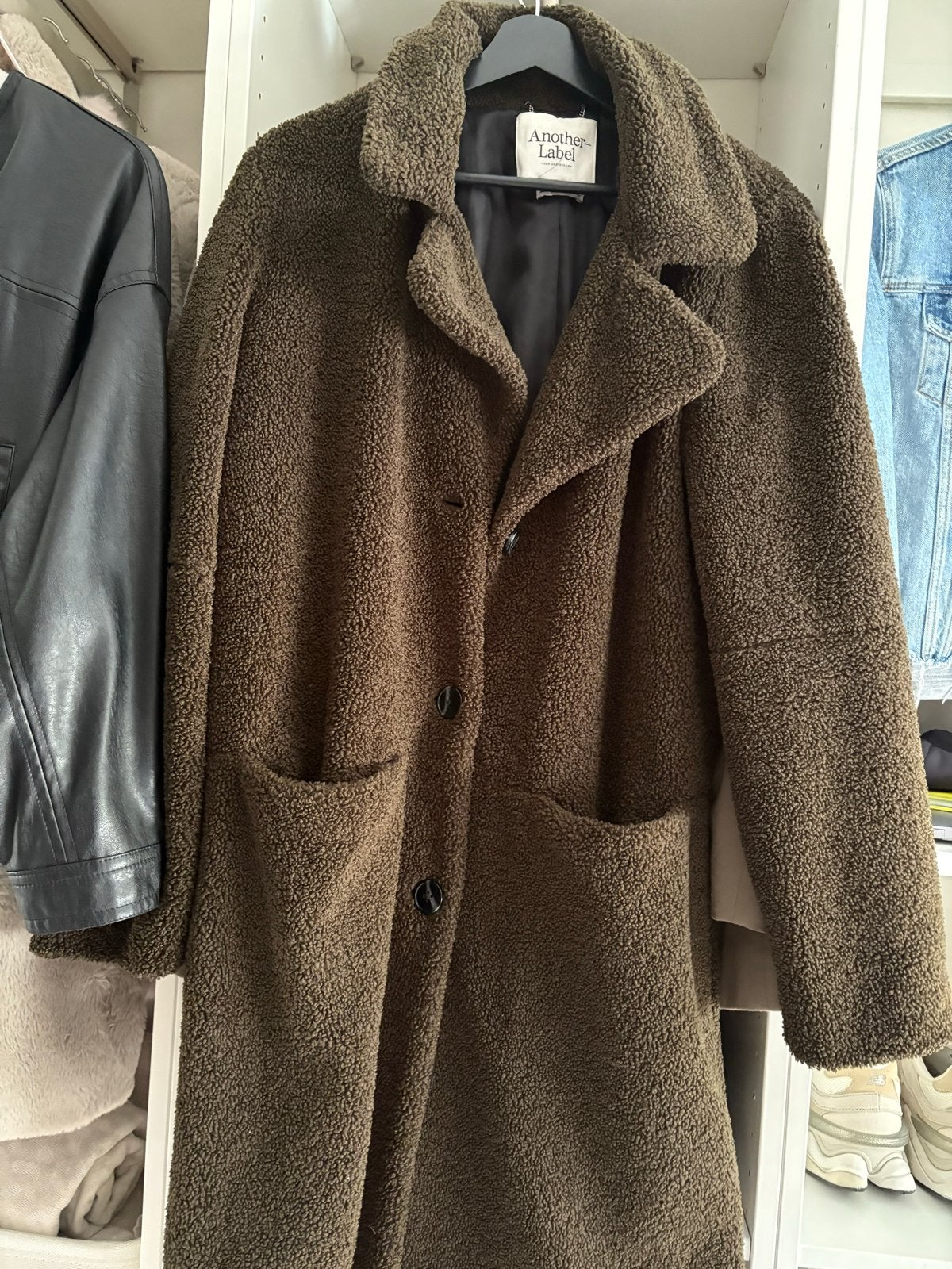Another Label wollen winterjas, Ophalen of Verzenden, Zo goed als nieuw, Maat 36 (S), Groen