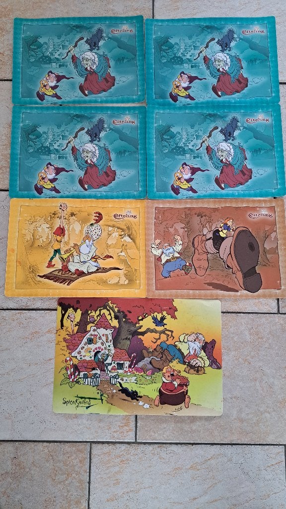 Efteling Placemats 7 stuks, Verzamelen, Ophalen, Nieuw, Overige typen
