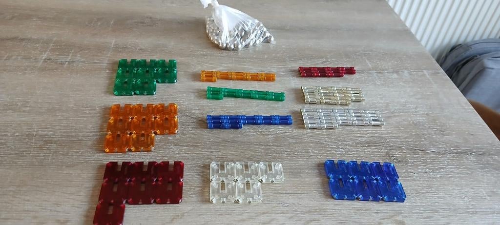 183 delig magnetix set magnetische staafjes balletjes panels, Ophalen of Verzenden, Gebruikt, Bouwen