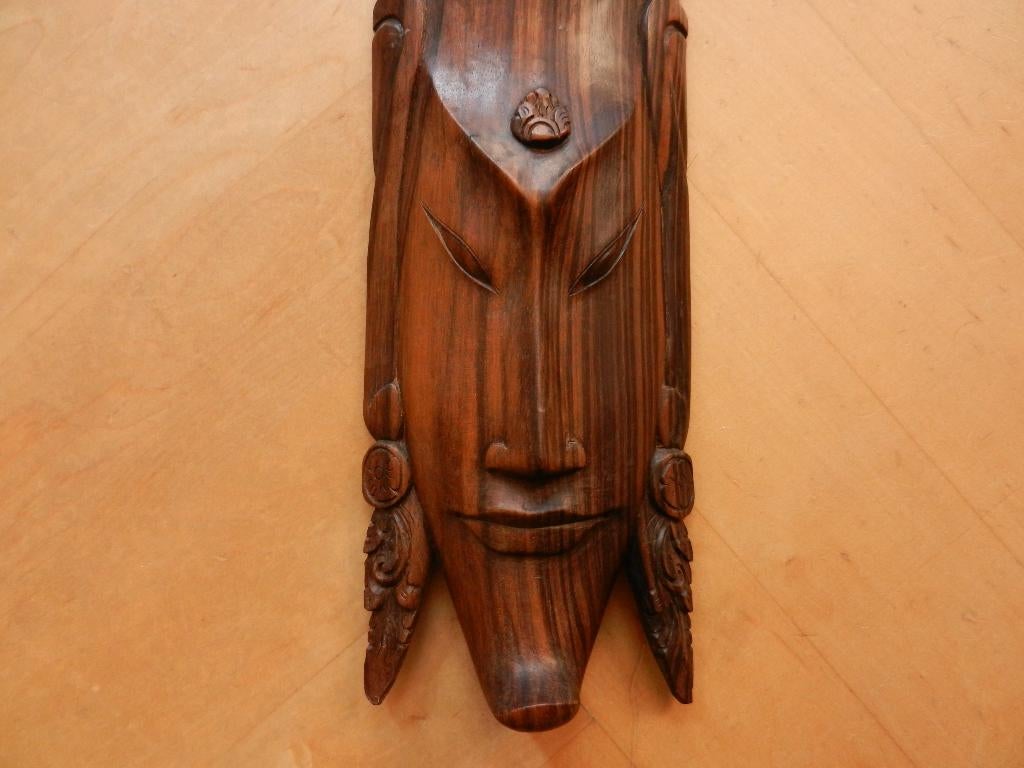 Coromandel relief Hoog vrouwen hoofd Indonesie Bali h. 40,1, Ophalen of Verzenden