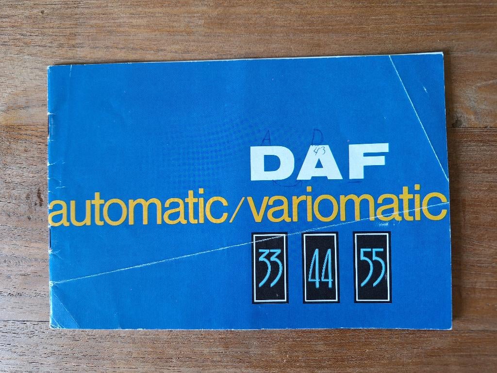 Daf 33 44 en 55 brochure folder uit de jaren 60, Ophalen of Verzenden, Gelezen, Overige merken