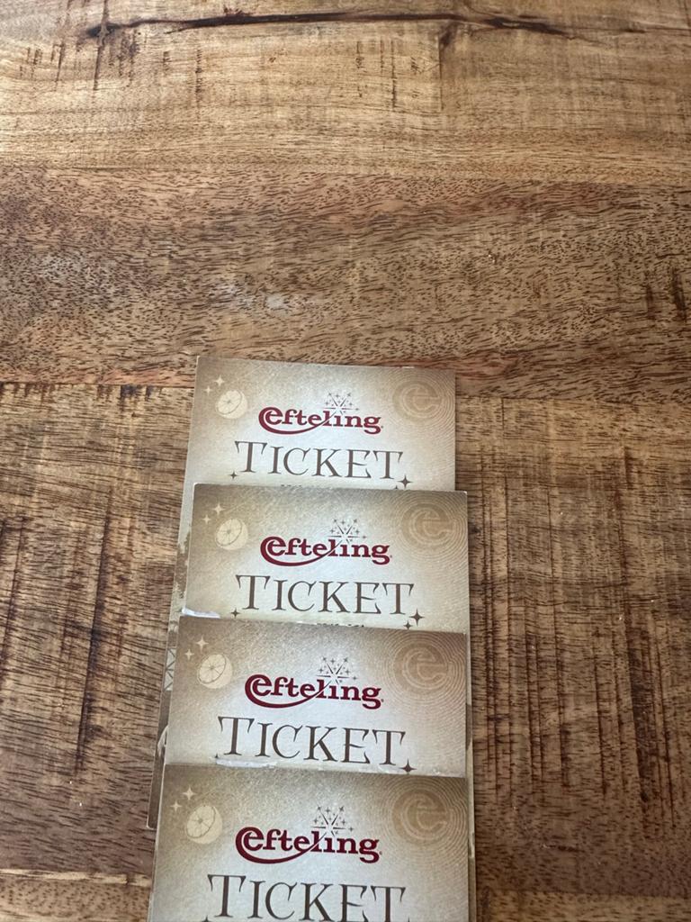 Efteling kaartjes, Drie personen of meer, Ticket of Toegangskaart