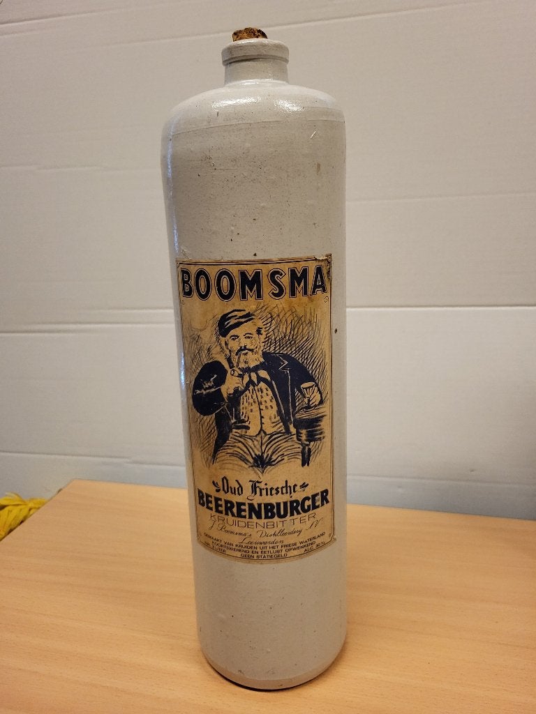 Boomsma fles.              Met kurk. .......  Extra groot!, Ophalen of Verzenden, Gebruikt