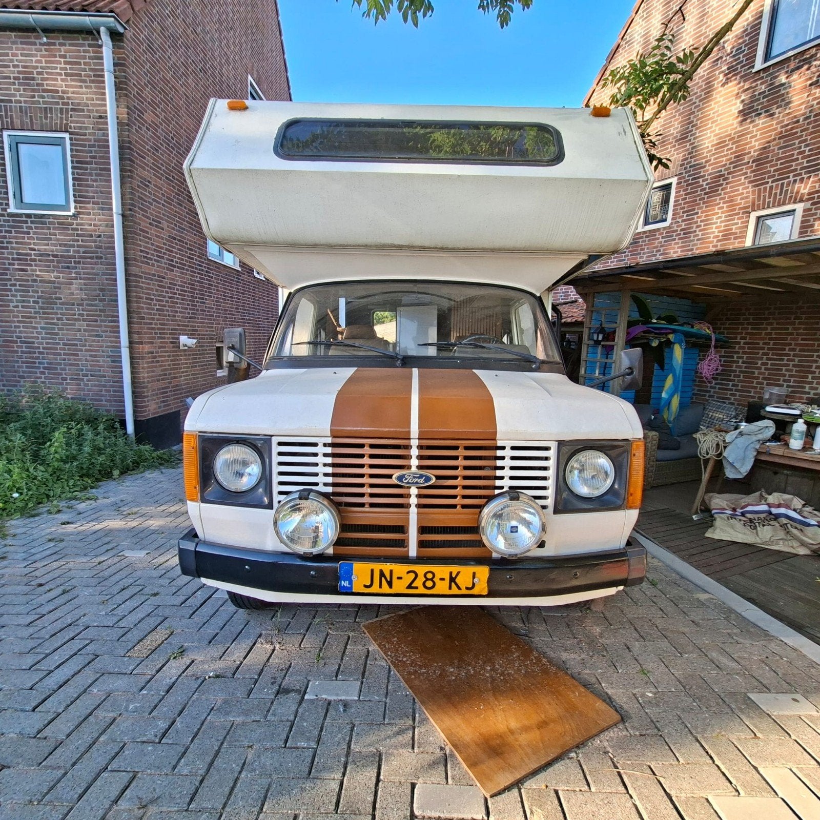 Ford Transit MK2 Oldtimer Camper (1983), Caravans en Kamperen, Campers, Particulier, Buscamper of Camperbus, Ford