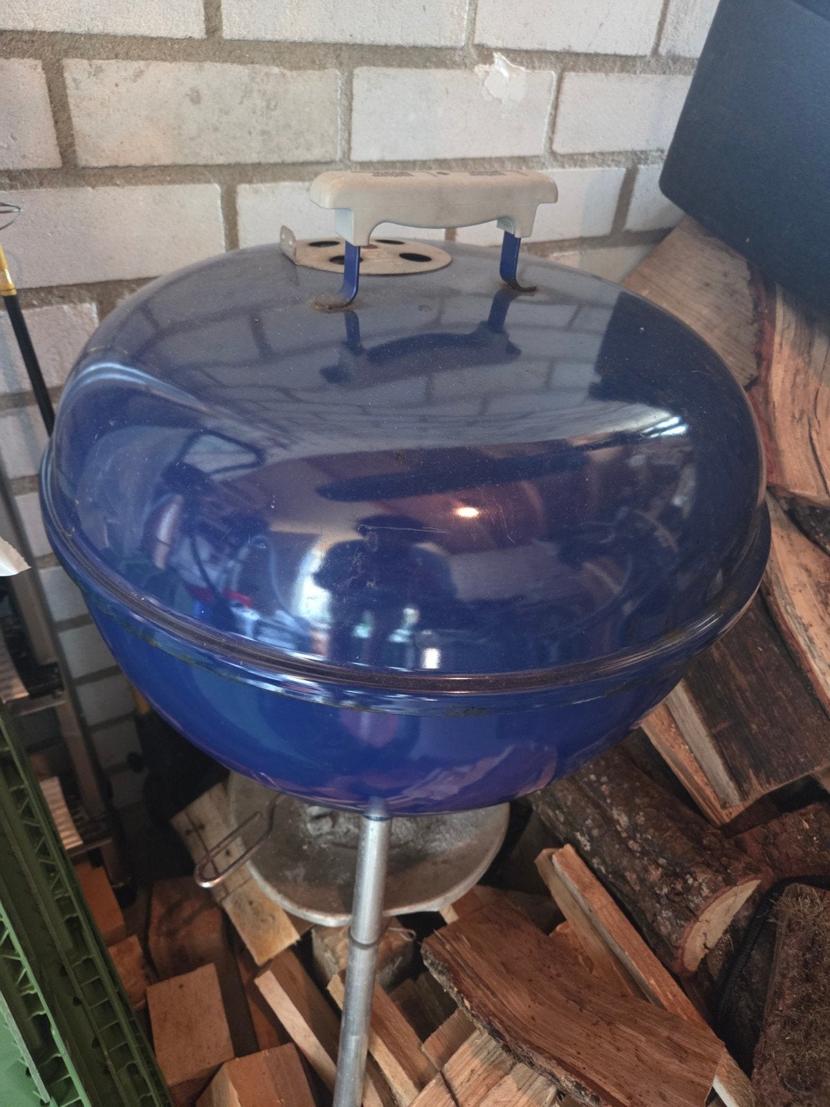 Weber Barbecue - Blauw, Tuin en Terras, Ophalen of Verzenden, Gebruikt, Weber