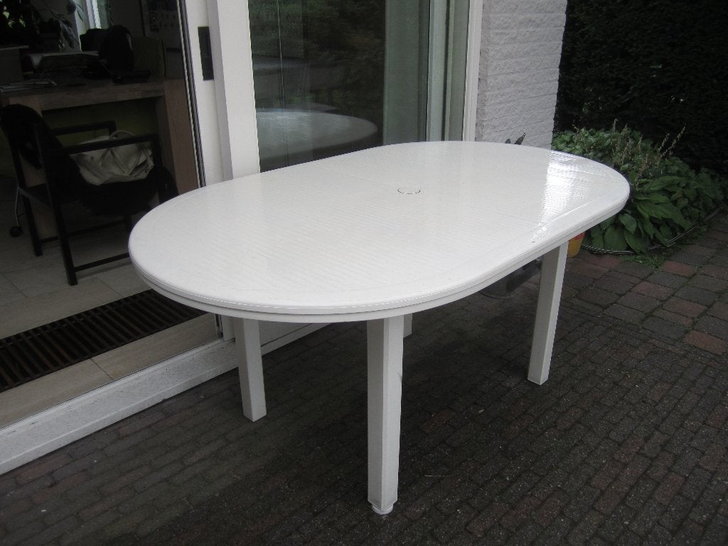 Grosfillex Tuintafel, Tuin en Terras, Ophalen, Gebruikt, Ovaal, Kunststof