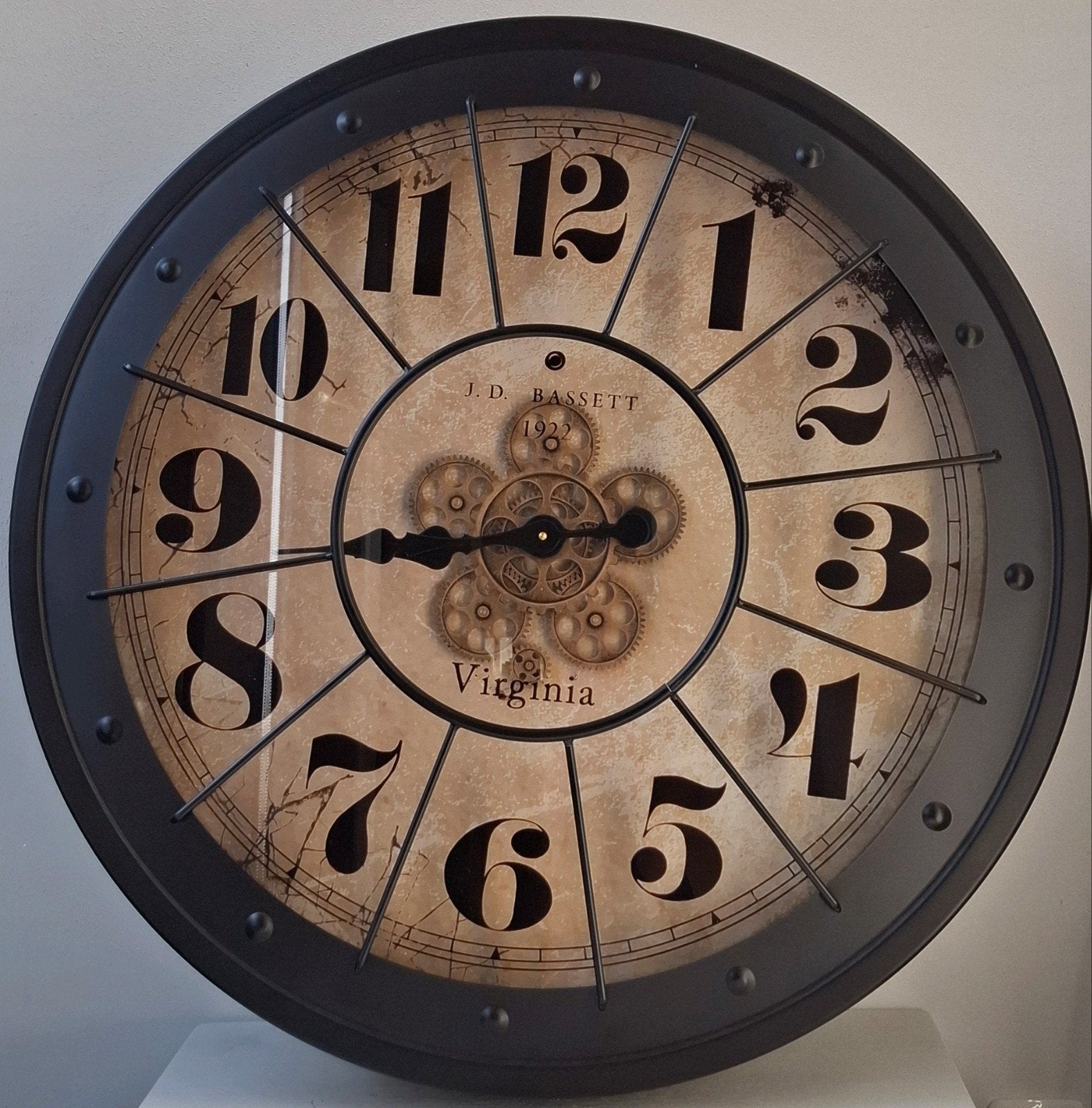 Moderne wandklok diameter 80cm, Ophalen, Wandklok
