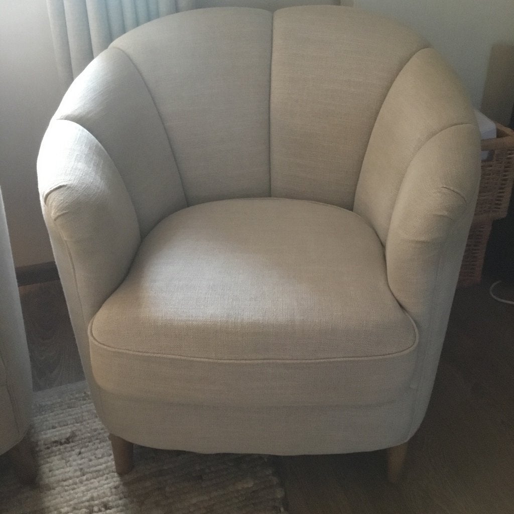 2 Riviera Maison fauteuils, Huis en Inrichting, Stoelen, Ophalen, Gebruikt, Twee, Bruin