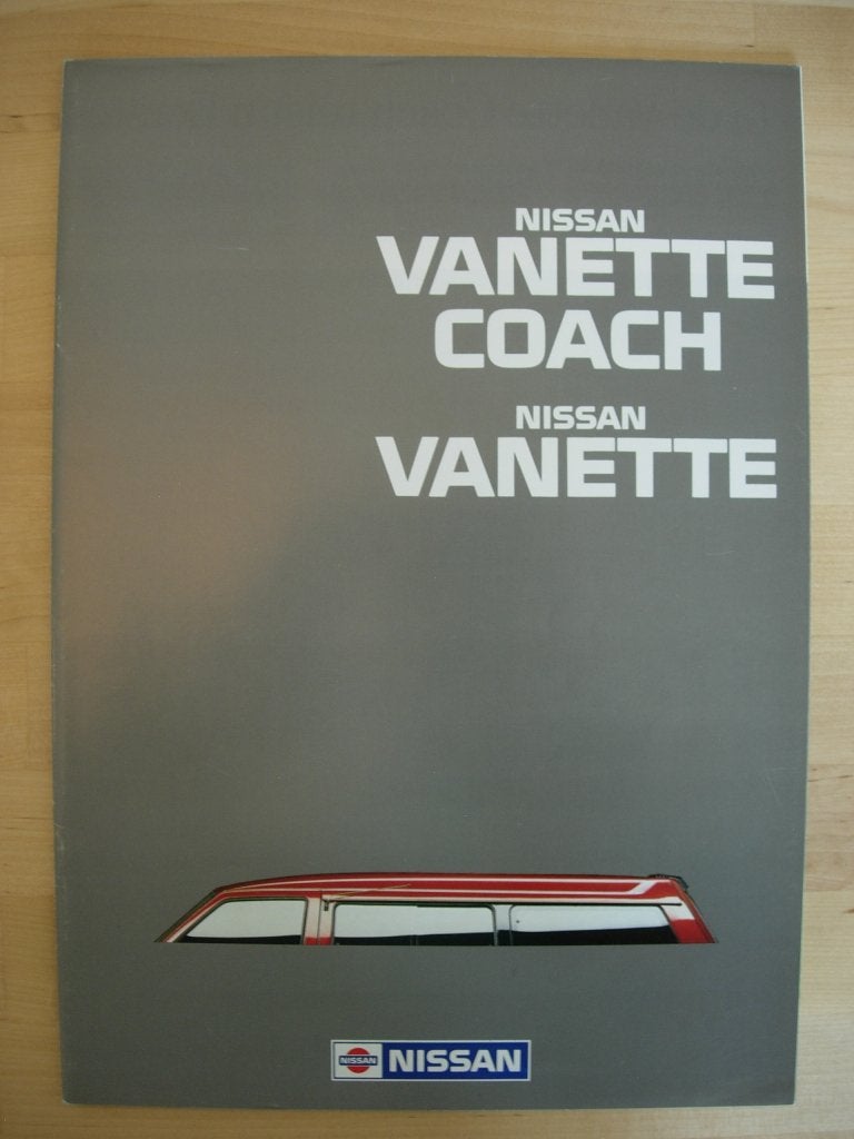 Nissan Vanette Brochure 1987, Ophalen of Verzenden, Zo goed als nieuw, Nissan, NISSAN