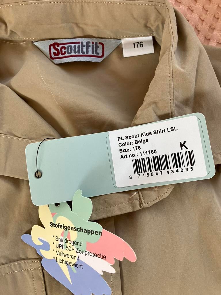 Scoutfit scouting blouse beige scouts verkenners, Ophalen of Verzenden, Zo goed als nieuw, Kleding