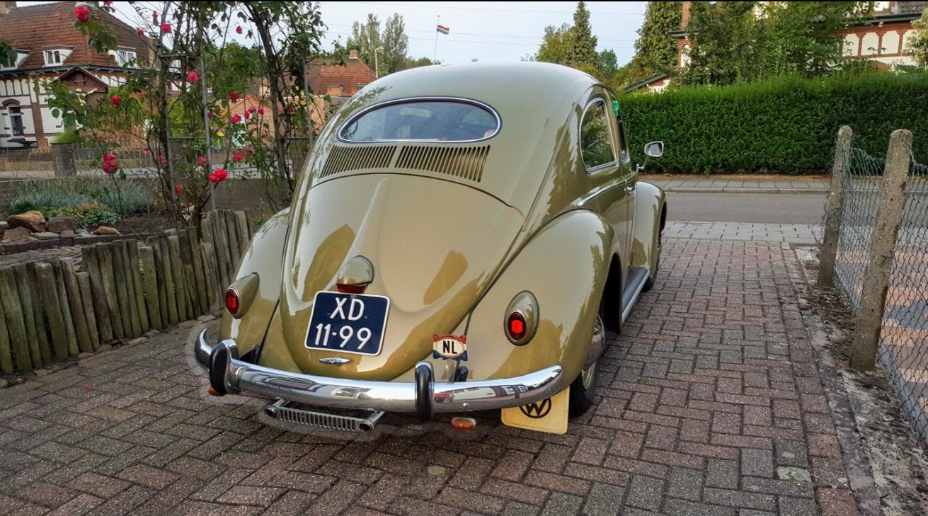 Volkswagen kever ovaal 1200cc ,1/11 deLuxe 1957 diamantgrün, Auto's, Achterwielaandrijving, Overige modellen, Origineel Nederlands
