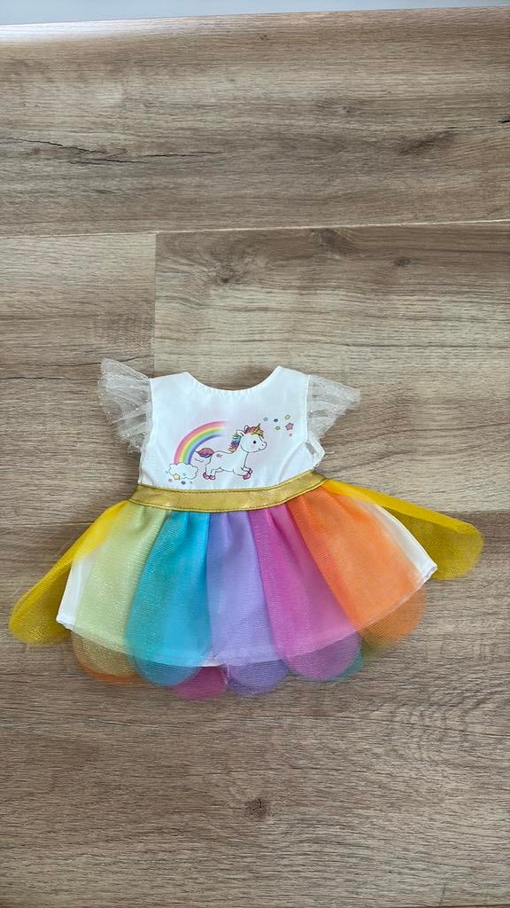 Baby born unicorn jurkje voor pop maat 43 cm, Ophalen of Verzenden, Zo goed als nieuw, Kleertjes