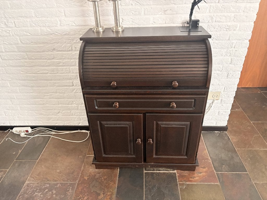 Houten Rolkast, Huis en Inrichting, Kasten | Roldeurkasten en Archiefkasten, Ophalen, Gebruikt, 100 tot 150 cm, 100 tot 150 cm