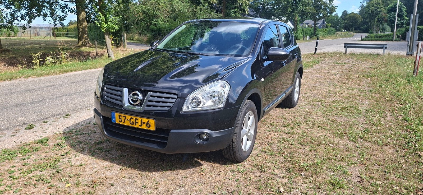 Nissan Qashqai 1.6 2WD 2008 Zwart, Auto's, Voorwielaandrijving, 1272 kg, 4 cilinders, Zwart