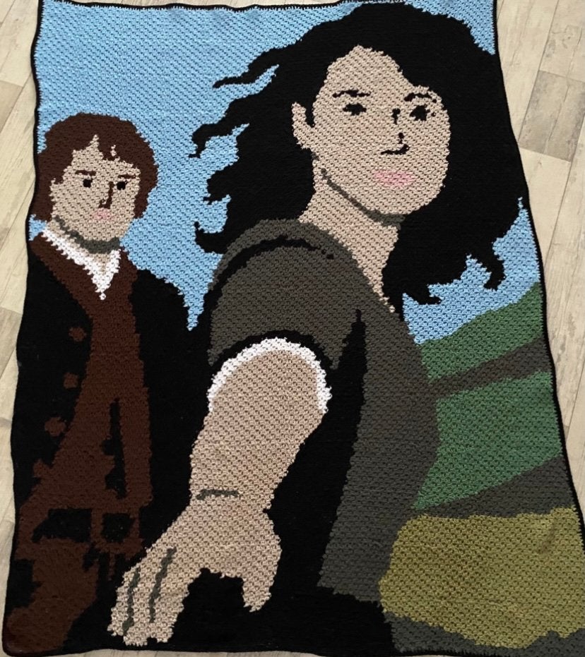 Outlander blanket, 168 cm, Acryl, Nieuw, Plaid